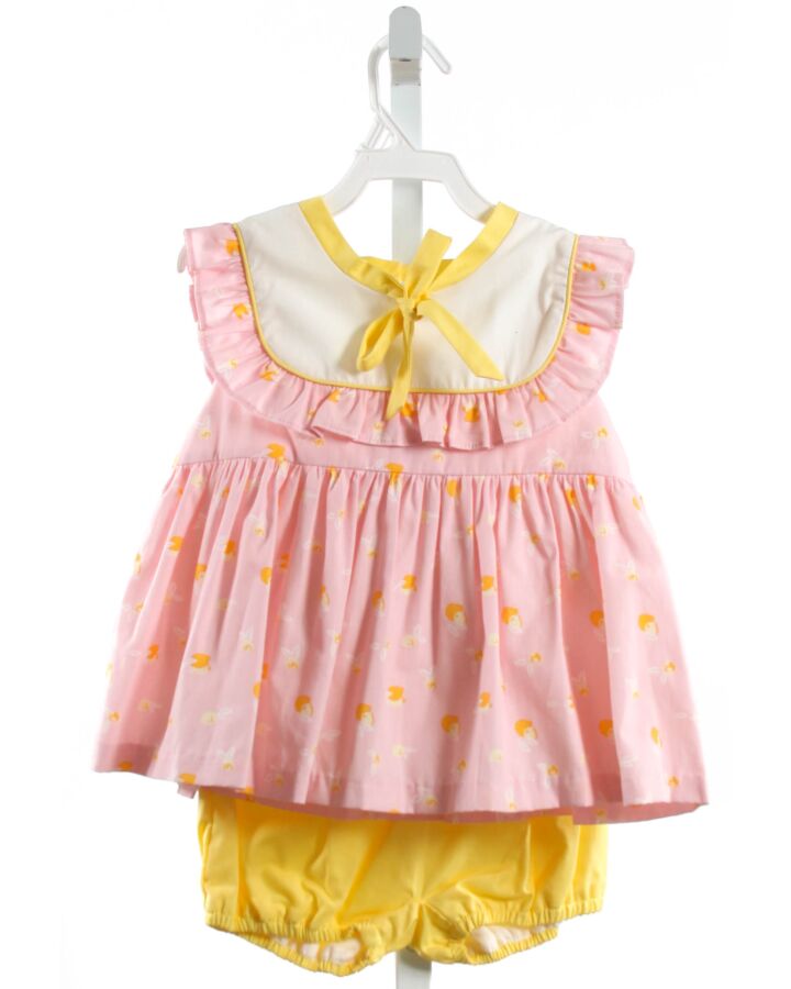 DONDOLO  PINK    2-PIECE OUTFIT WITH RUFFLE