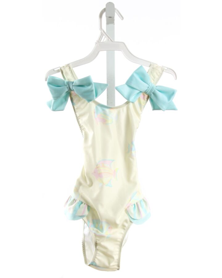 SAL & PIMENTA  PALE YELLOW    1-PIECE SWIMSUIT WITH BOW