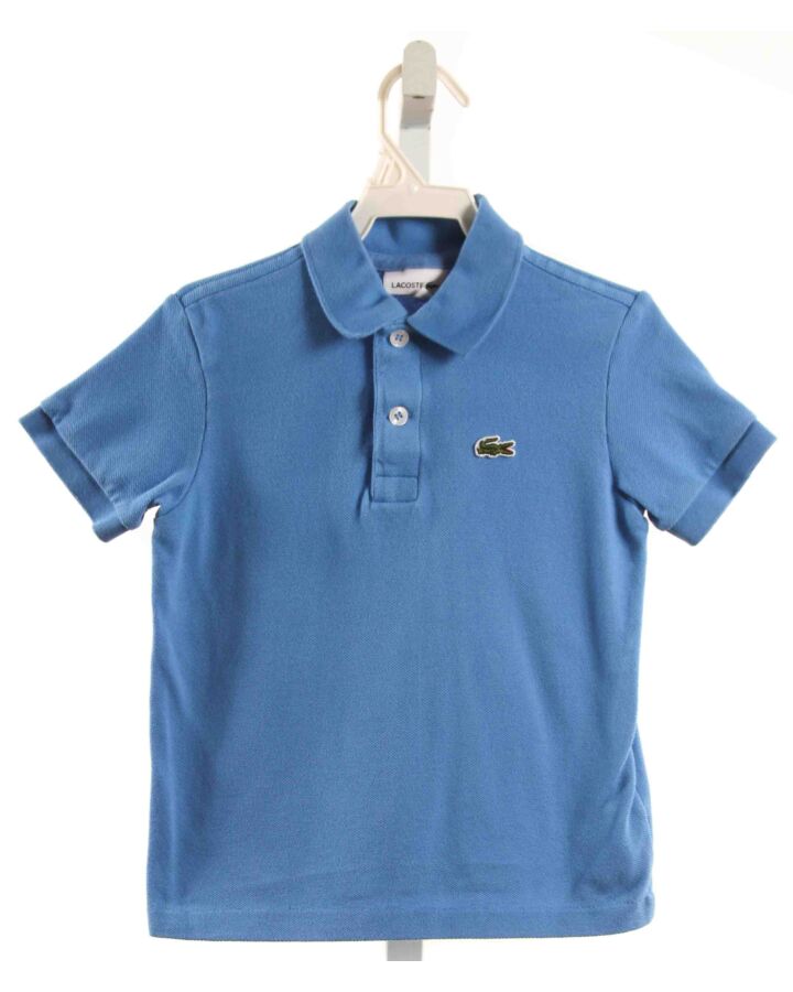 LACOSTE  BLUE    KNIT SS SHIRT