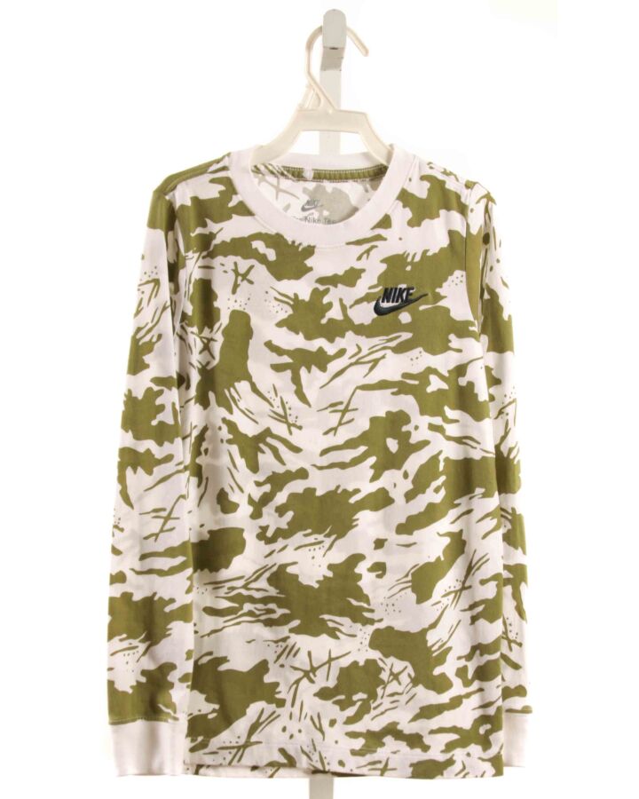 NIKE  GREEN    KNIT LS SHIRT