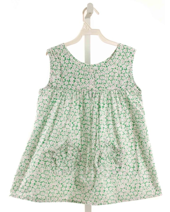 BELLA BLISS  GREEN  FLORAL  SLEEVELESS SHIRT