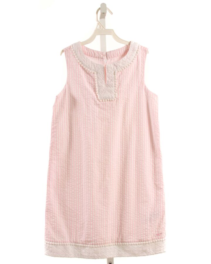 VINEYARD VINES  LT PINK SEERSUCKER STRIPED  DRESS