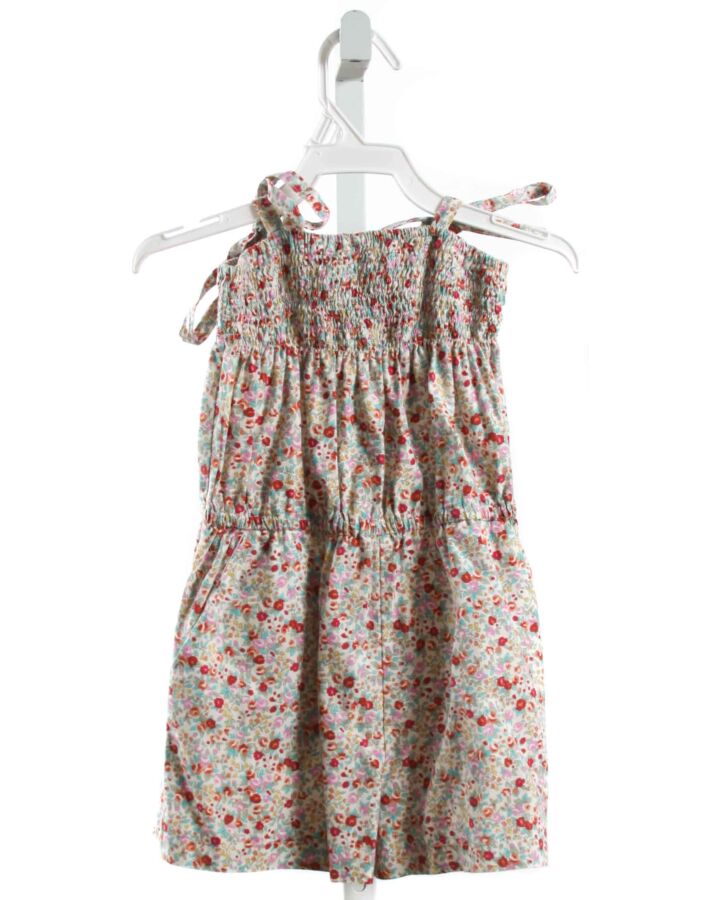 BUSY BEES  MULTI-COLOR  FLORAL SMOCKED ROMPER