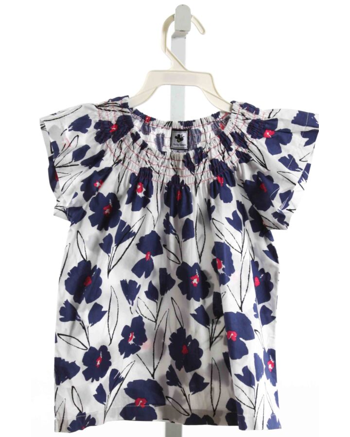 BUSY BEES  NAVY  FLORAL  SHIRT-SS