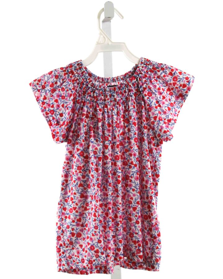 BUSY BEES  RED  FLORAL  SHIRT-SS