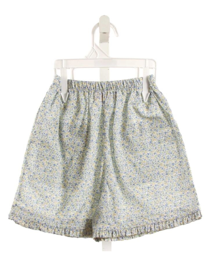 PEGGY GREEN  BLUE  FLORAL  SHORTS WITH RUFFLE