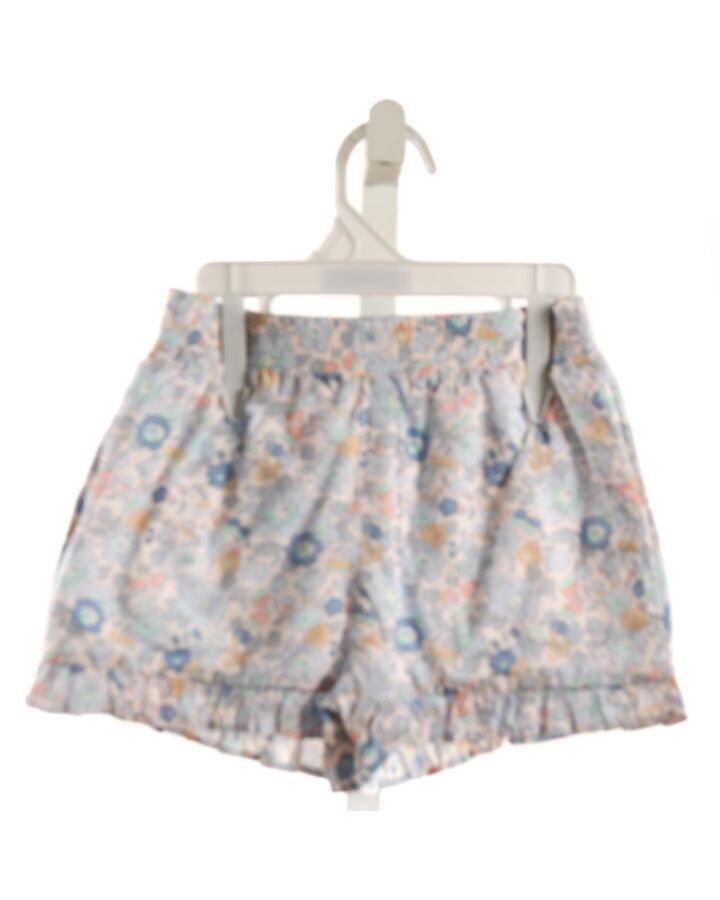 OLIVIER BABY & KIDS  LT BLUE  FLORAL  SHORTS WITH RUFFLE