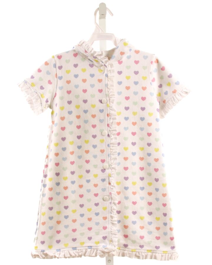 SAL & PIMENTA  WHITE TERRY CLOTH   COVER UP WITH RUFFLE