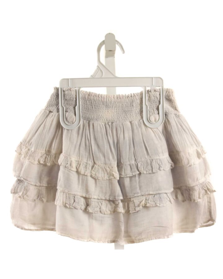 LOVESHACKFANCY  LT BLUE    SKIRT WITH RUFFLE