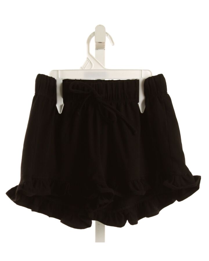 IF SO  BLACK KNIT   SHORTS WITH RUFFLE