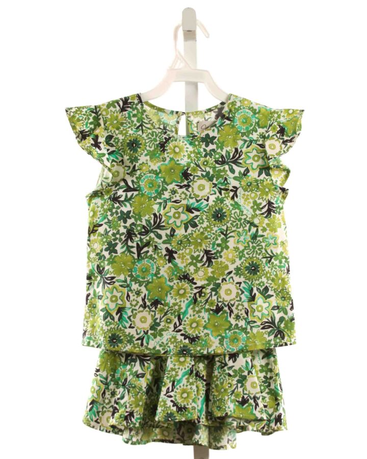 CARA CARA  GREEN  FLORAL  2-PIECE OUTFIT