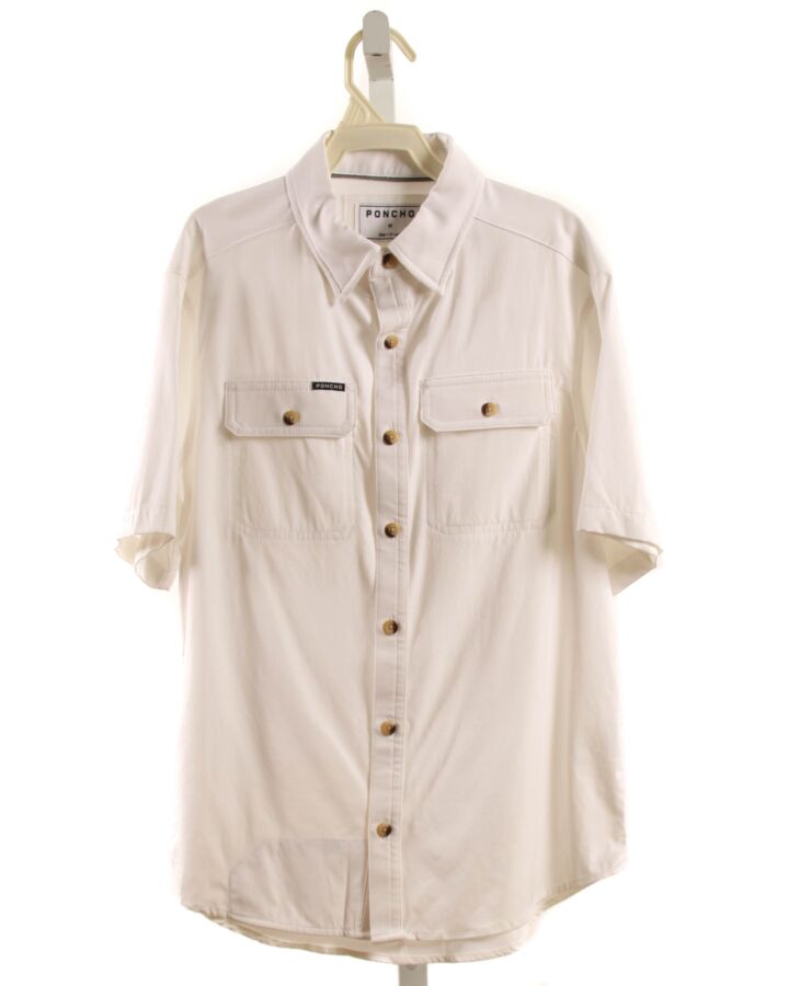 PONCHO  WHITE    DRESS SHIRT