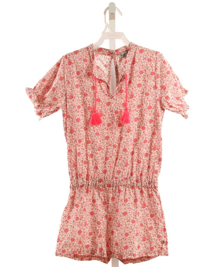 PETITE LUCETTE  HOT PINK  FLORAL  ROMPER