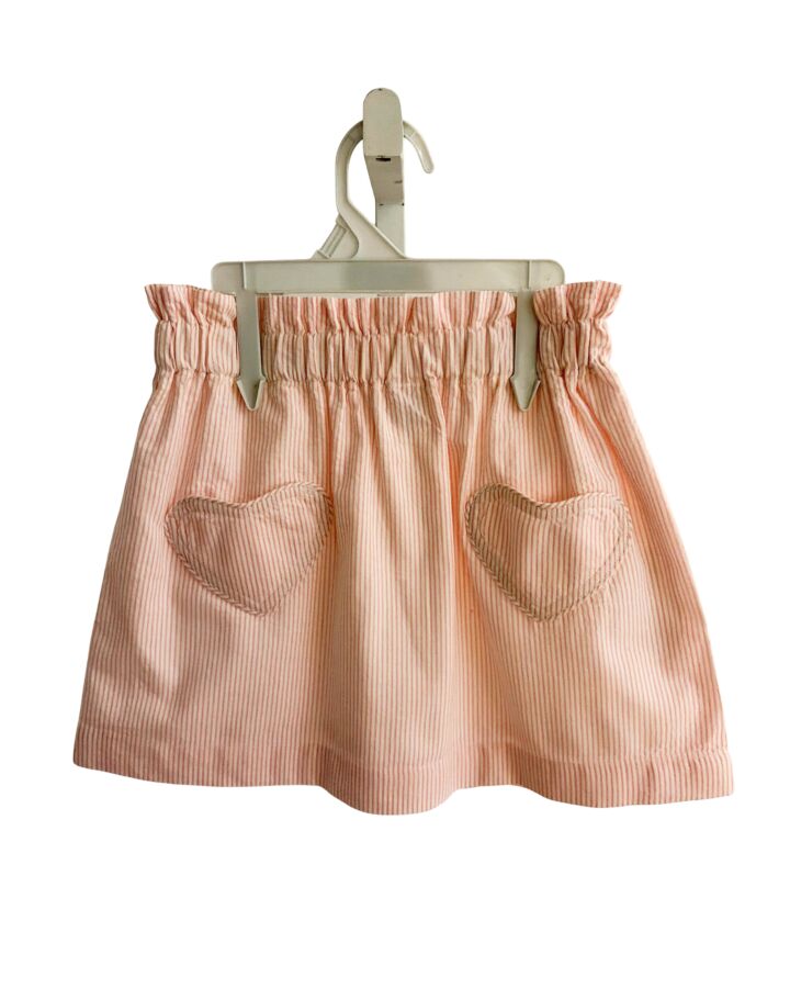 BONTON  PINK SEERSUCKER STRIPED  SKIRT