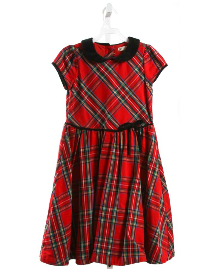 HOPE & HENRY  RED  PLAID  DRESS