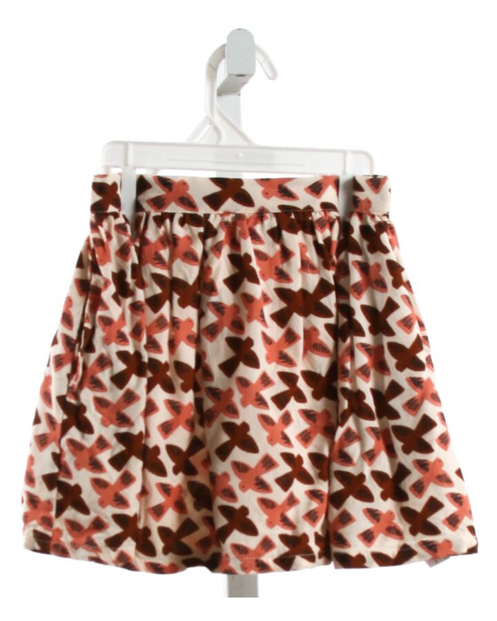 COMPANIA FANTASTICA  MAROON  PRINT  SKIRT