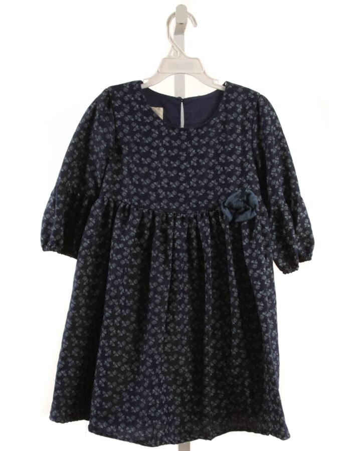 LAURA ASHLEY  CHAMBRAY  FLORAL  DRESS