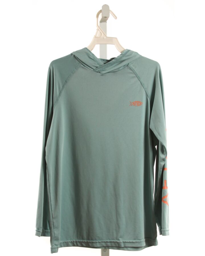 AFTCO  BLUE    KNIT LS SHIRT