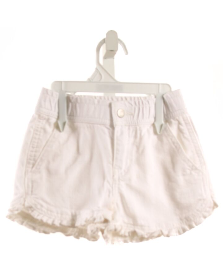 HIPPIE GIRL  WHITE DENIM   SHORTS WITH RUFFLE