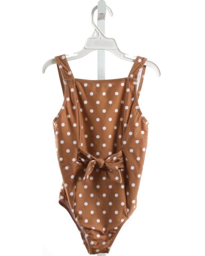 MINNOW  BROWN  POLKA DOT  1-PIECE SWIMSUIT