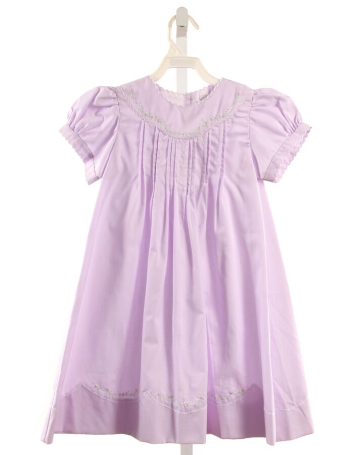 THE PROPER PEONY  LAVENDER  FLORAL EMBROIDERED DRESS