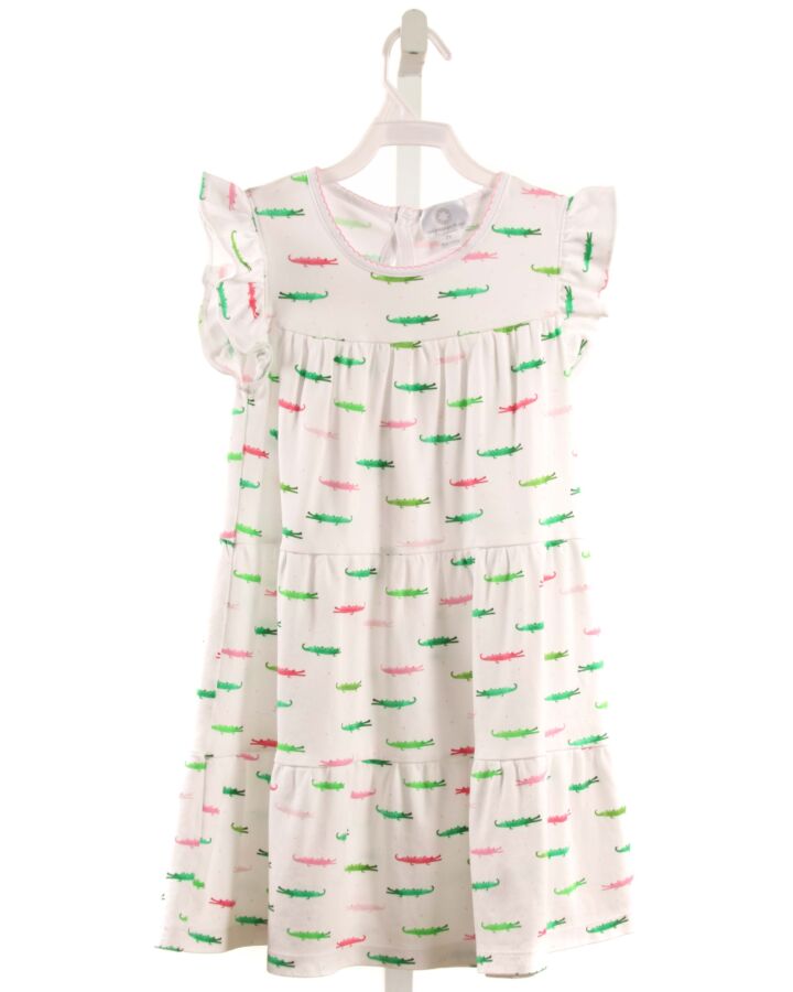 THE PROPER PEONY  GREEN  PRINT  KNIT DRESS