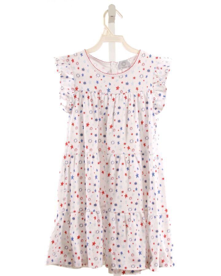 THE PROPER PEONY  WHITE  PRINT  KNIT DRESS