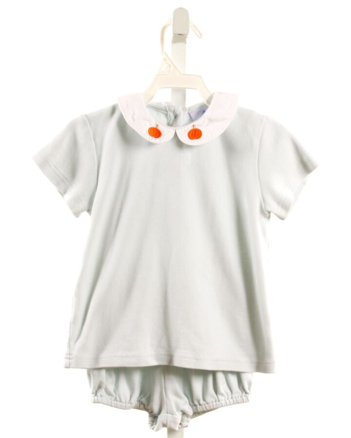 EYELET & IVY  LT BLUE   EMBROIDERED 2-PIECE OUTFIT