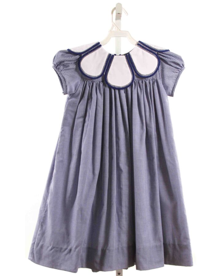 THE PROPER PEONY  NAVY  GINGHAM  DRESS