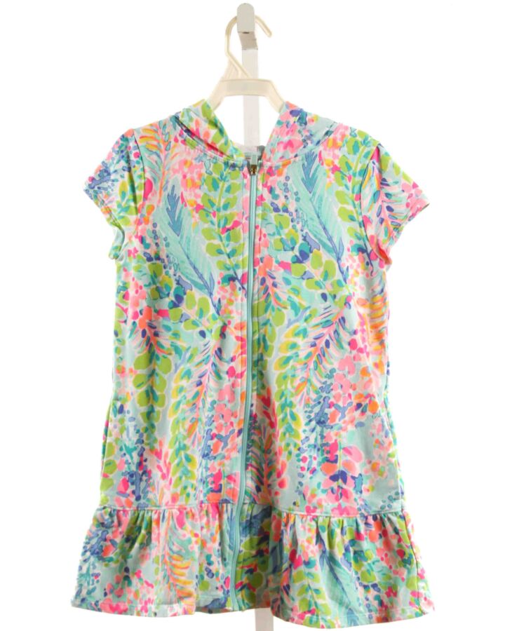 LILLY PULITZER  HOT PINK  FLORAL PRINTED DESIGN COVER UP