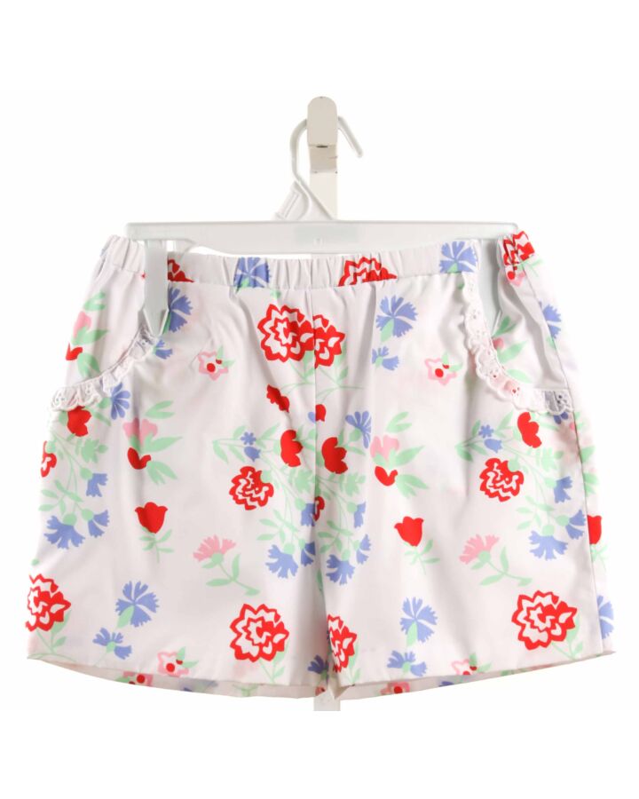 THE BEAUFORT BONNET COMPANY  WHITE  FLORAL PRINTED DESIGN SHORTS