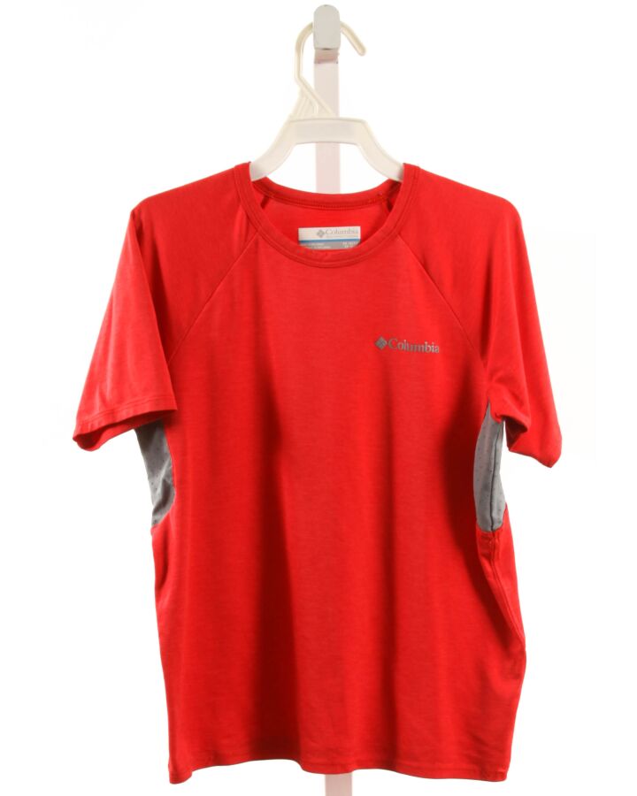 COLUMBIA  RED    KNIT SS SHIRT