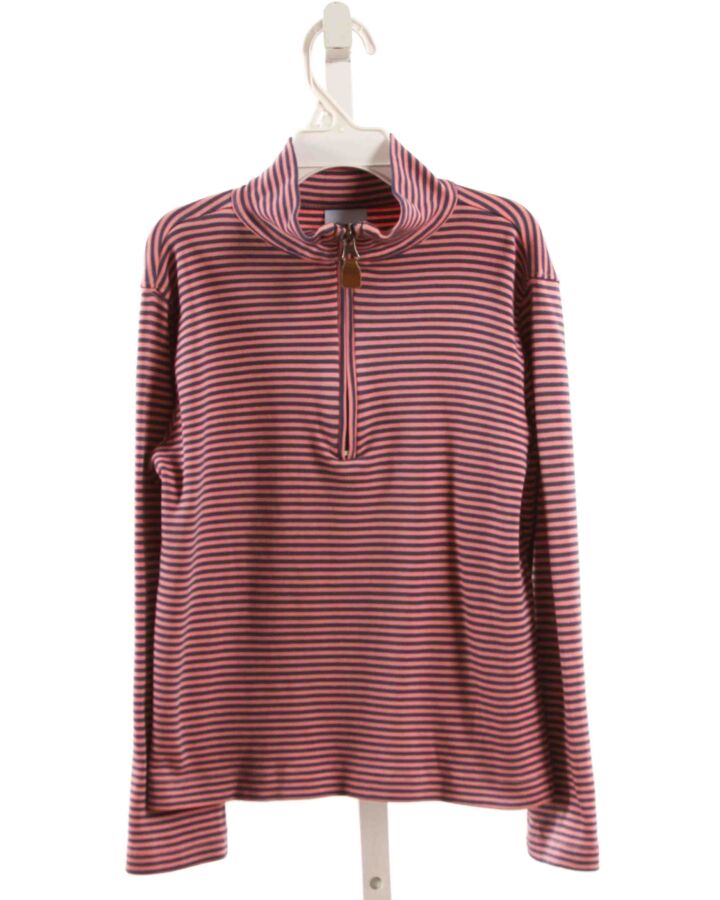 BELLA BLISS  PINK  STRIPED  PULLOVER