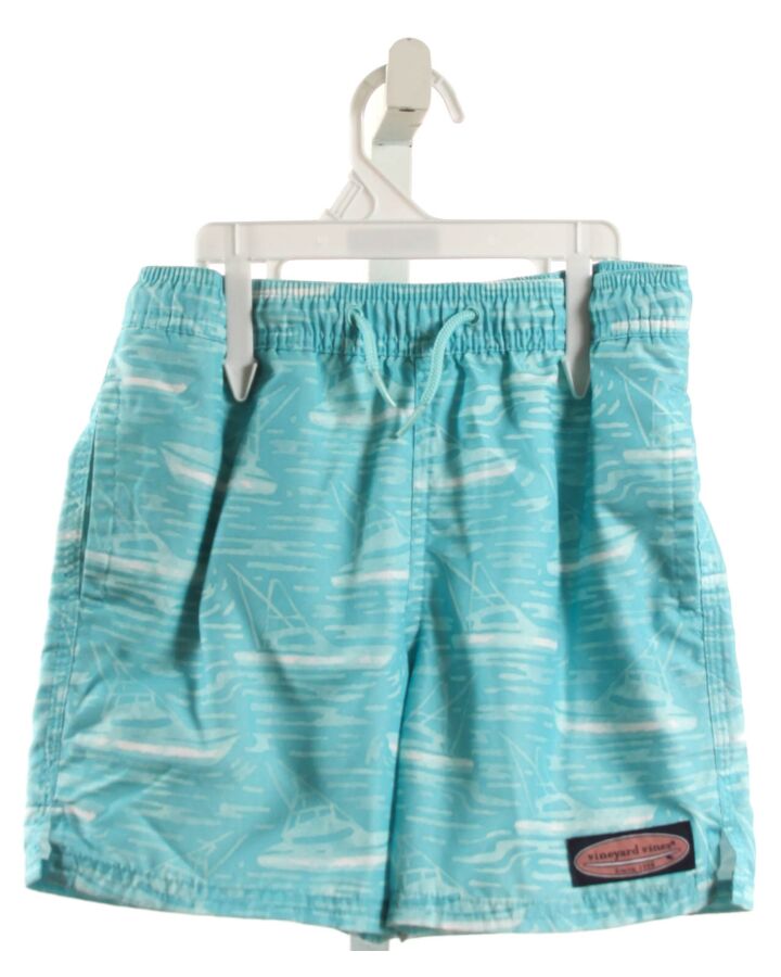 VINEYARD VINES  AQUA    SWIM TRUNKS