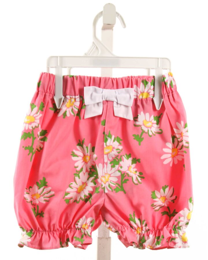 THE BEAUFORT BONNET COMPANY  HOT PINK  FLORAL  BLOOMERS WITH BOW