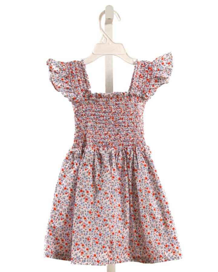 STITCHY FISH  RED  FLORAL SMOCKED DRESS