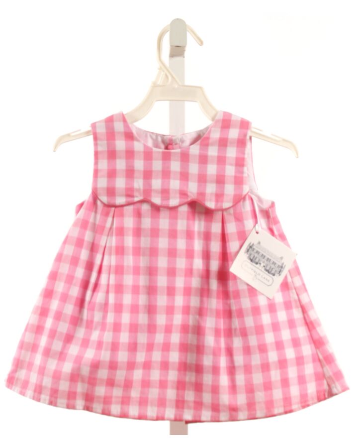 DUFFIELD LANE  PINK  GINGHAM  DRESS