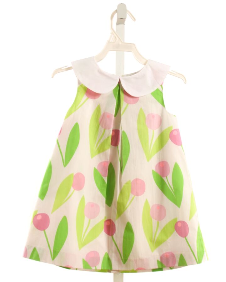 JACADI  LIME GREEN  FLORAL  DRESS