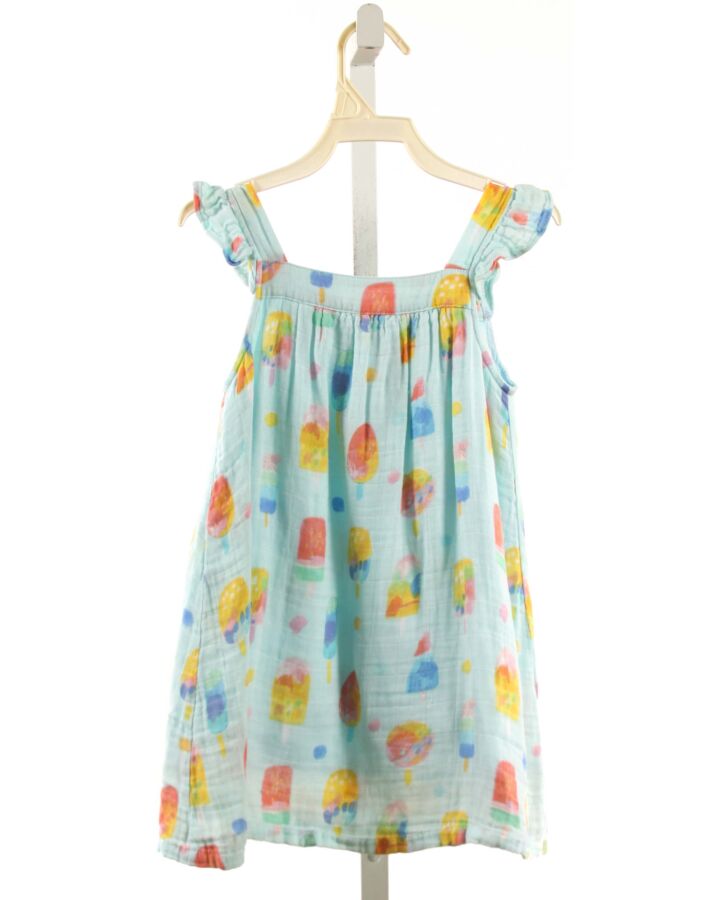 ANGEL DEAR  AQUA  PRINT  DRESS