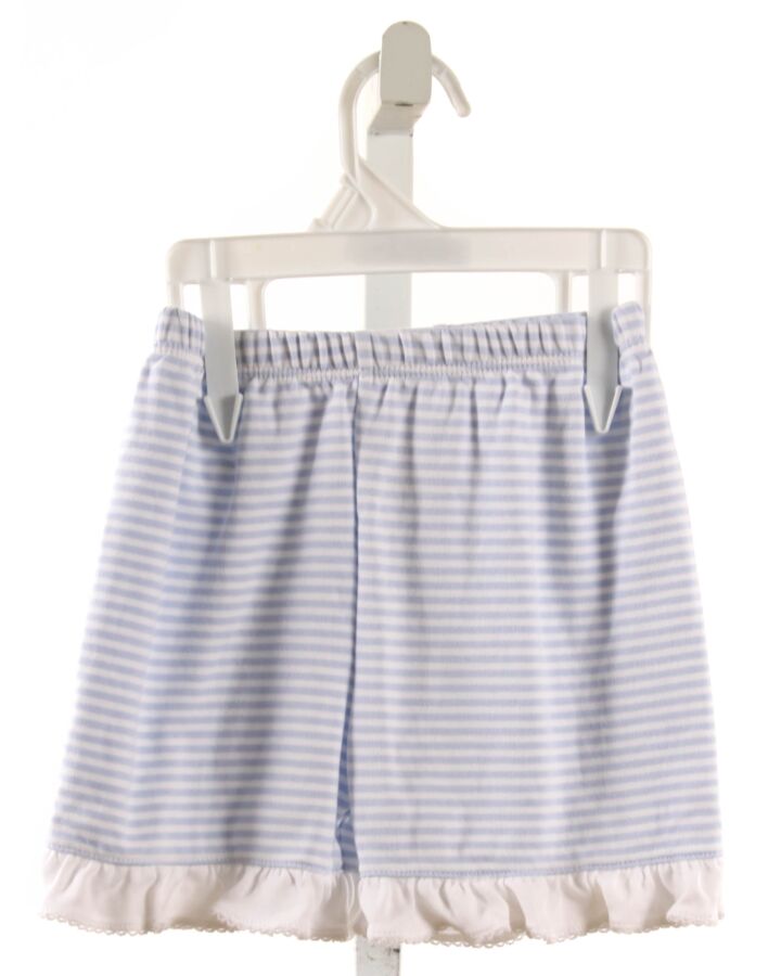 NO TAG  LT BLUE  STRIPED  SHORTS WITH RUFFLE