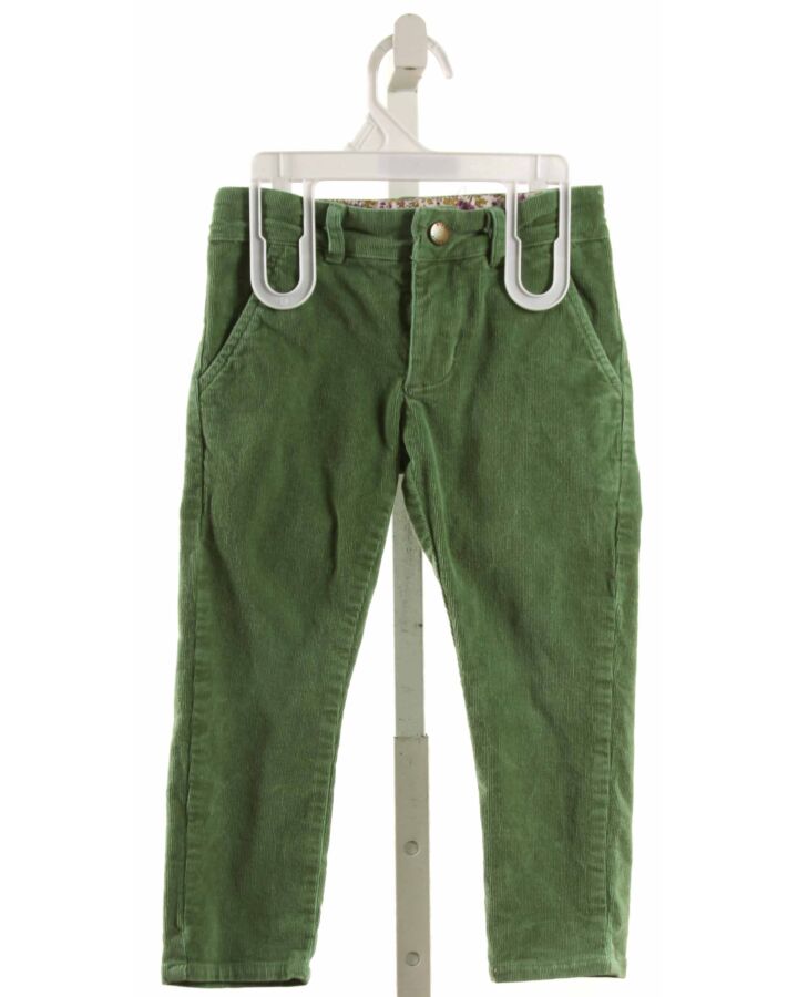 BISBY BY LITTLE ENGLISH  GREEN CORDUROY   PANTS