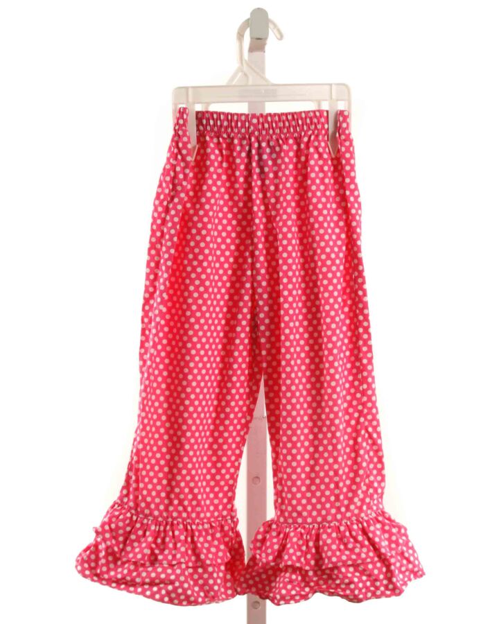 ANAVINI  HOT PINK  POLKA DOT  PANTS WITH RUFFLE