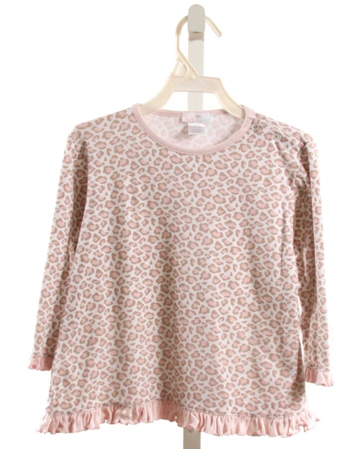 BABY BLISS  LT PINK    KNIT LS SHIRT WITH RUFFLE