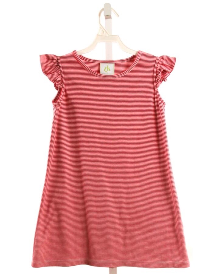 ZUCCINI  RED  STRIPED  KNIT DRESS
