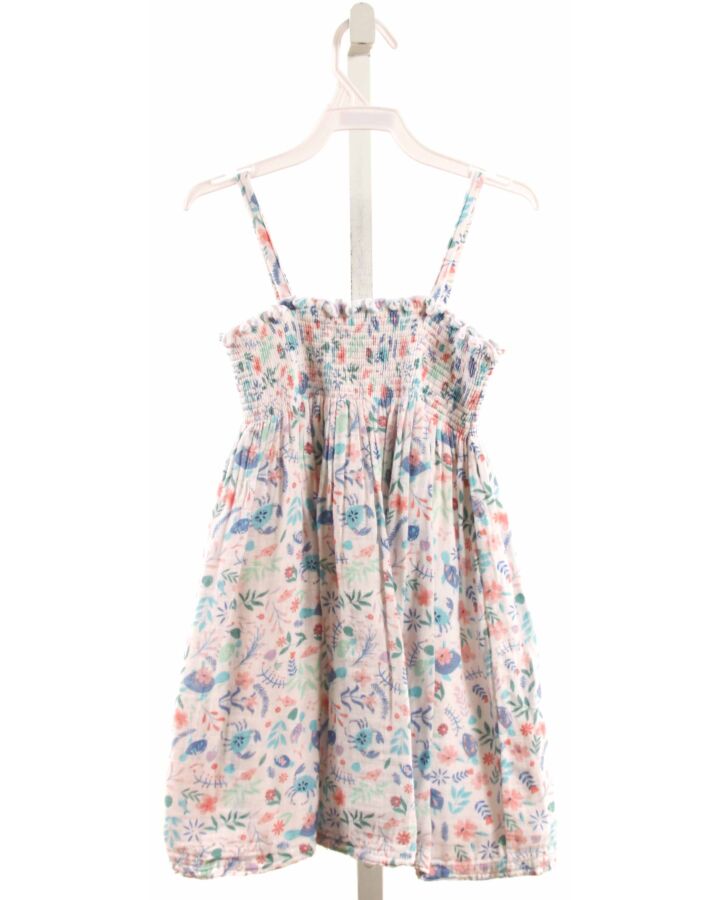 ANGEL DEAR  BLUE  FLORAL SMOCKED DRESS