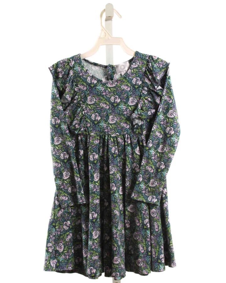 THE PROPER PEONY  LAVENDER  FLORAL  KNIT DRESS
