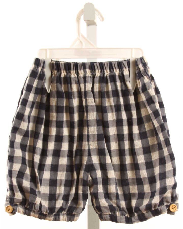 NO TAG  NAVY  GINGHAM  SHORTS