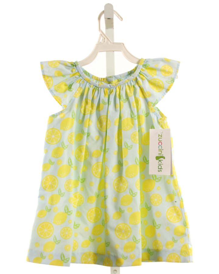 ZUCCINI  YELLOW   PRINTED DESIGN SLEEVELESS SHIRT