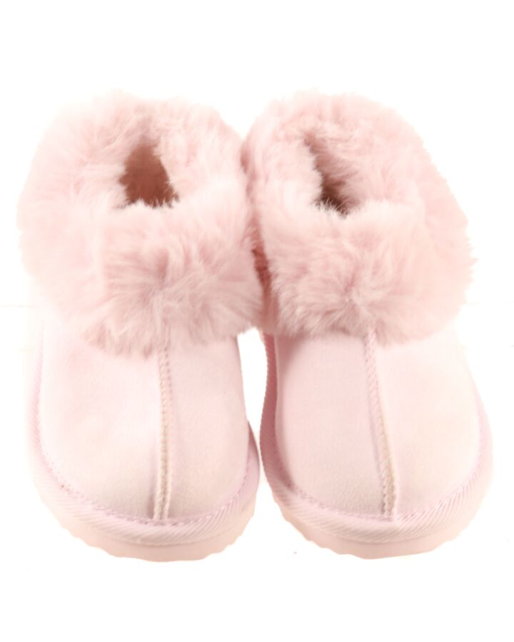 NO TAG PINK SLIPPERS  *EUC SIZE TODDLER 9