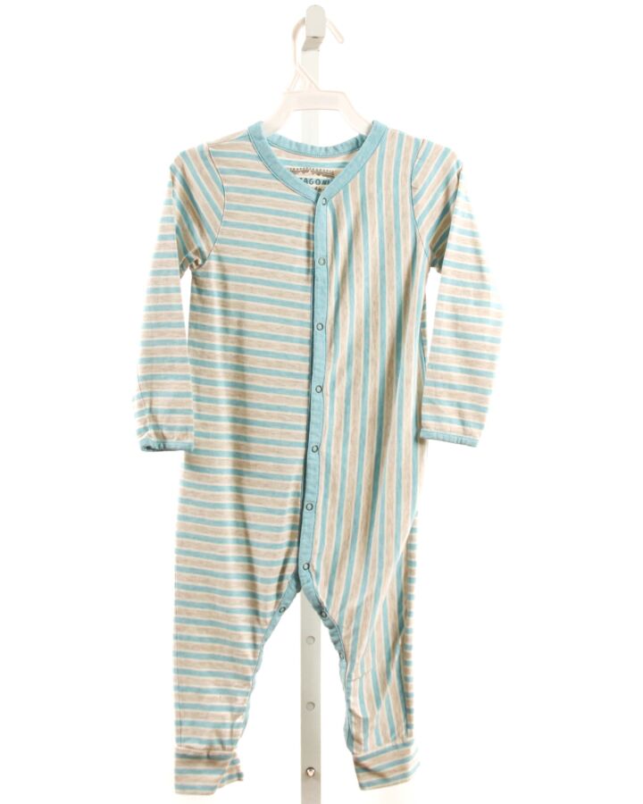 PATAGONIA  AQUA  STRIPED  KNIT ROMPER